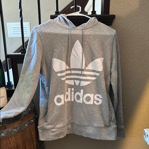 Adidas Women's Gray Hoodie Sweater